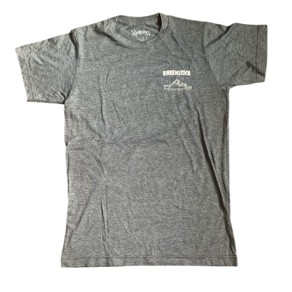Journeys•Gray Birkenstock Employee Crew Member Staff•Short Sleeve Crew Neck Tee